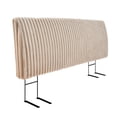 thumbnail image 1 of Pinmoco Tête de Lit Rembourrée en Mousse Mémoire avec Hauteur Réglable et Tête de Lit Ergonomique pour Lit Très Grand, Camel Clair Duveteux, 1 of 9