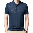 thumbnail image 2 of Esquirla T-Shirt pour Homme Marche Léger Randonnée Séchage Rapide Chandails Graphiques L Bleu Foncé, 2 of 8