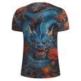 thumbnail image 4 of Qertyioot Mode d'Été Décontractée T-shirt Imprimé à Col Rond pour Hommes, Évacuation de l'Humidité, Manches Courtes, 4 of 5