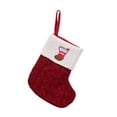thumbnail image 2 of Vaidha Christmas Decorations Red Knitted Alphabet Embroidered Christmas Socks Colorful 26 Letter Gift Socks, 2 of 4
