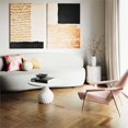 thumbnail image 2 of TOV Furniture Tulum 16.3"H Transitional Concrete Stone Coffee Table in Ivory, 2 of 8