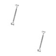 thumbnail image 2 of maskred Acier Inoxydable Corps Fermé Tourbillon Mâchoire Câble de Câble de Fourche Vis de Rigging Solide et Durable Argent M6 2Set, 2 of 6