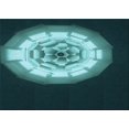 thumbnail image 1 of Ahgly Company Machine Washable Indoor Rectangle Transitional Deep Teal Green Area Rugs, 5' x 7', 1 of 7