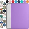 thumbnail image 1 of iPad Mini 7.9 Inch 5 Gen [ Mini 5th Generation 2019 ] A2133 A2124 A2126 MUXH2LL/A MUXF2LL/A MUXG2LL/A Trifold Slim Smart TPU Transparent Back Cover with Adjustable Stand Feature - Purple, 1 of 6