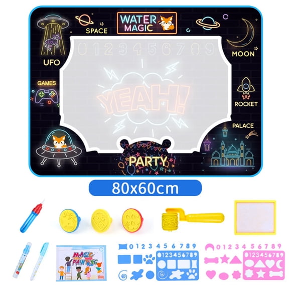 Children's Educational Color Painting Water Writing Board Boys And Girls Graffiti Painting Pad Water Canvas Writing Board Gift