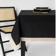 thumbnail image 1 of Thyme & Table Rectangle Tablecloth 102", Black & Gold, 1 of 5