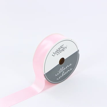 UNIQUE CREATIV Satin Ribbon 25 mm (0.98 in) × 5.5 m (⅞ in × 6 yd), rose, 5.49 m (18 ft)