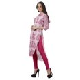 thumbnail image 4 of Moomaya Kurti en Coton à Col Mandarin pour Femmes, Longueur Genou, Imprimées, Robes Grande Taille, 4 of 6