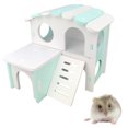 thumbnail image 3 of Hamster House Plastic DIY Double Layer Small Animal Hideout Hamster Play Hut, 3 of 10