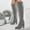 Silver, variant on Amzcrzy Knee High Boots Women Women's Fashion Casual Versatile Sweet Cool Sequin Fashionable Fall and Winter Style Trendy Thick Heel Side Zipper Knee-High Boots Thigh High Boots Women's Boots