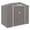 Gris, variante sur Remise de Jardin Vert de 2,13 m x 1,22 m avec Trousse de Fondation et Double Porte.
