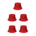 thumbnail image 3 of VONKY Comfortable And Breathable Fisherman Hat For Sun Protection Sunscreen Fisherman Cap Hat Summer red 58cm 5Set, 3 of 6