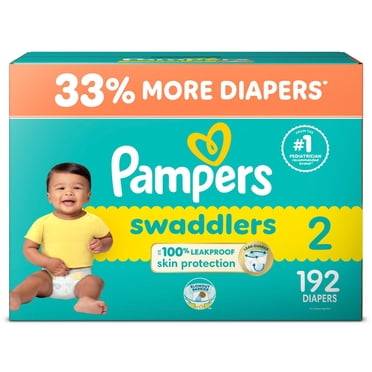Couches Pampers Swaddlers, taille 2, 192 unités