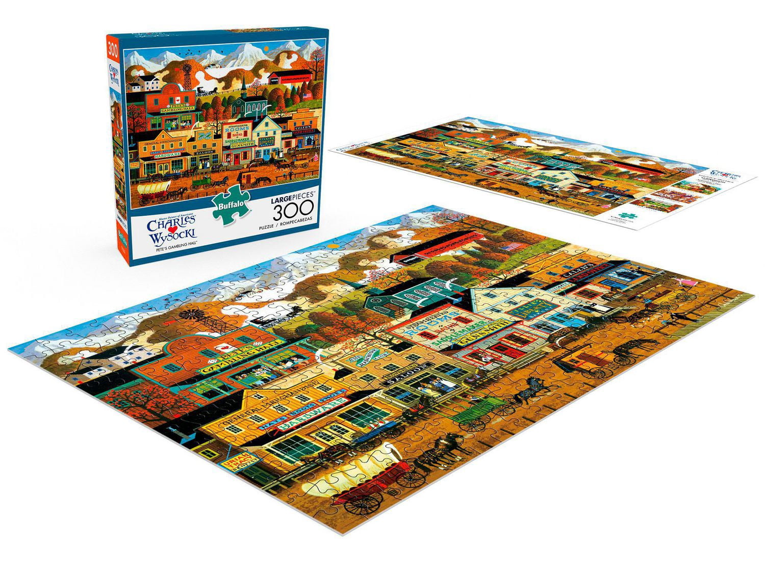 Buffalo Games - Le puzzle Charles Wysocki - Pete's Gambling Hall - en 300 pièces