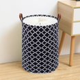thumbnail image 3 of Toy Organizer Basket Space-saving Wear-resistant Useful Rhombus Pattern Toy Quilts Clothes Storage Basket, 3 of 5