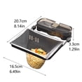 thumbnail image 4 of Binwennn Kitchen Filter Rack Suction Cup Leftovers Blocking Dishwashing Basin Kitchen Waste Drain Rack Soup Containers with Lids for Lunch Food Storage Glass Lunch Containers for Hot Food Pantry for, 4 of 6