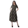 thumbnail image 4 of Moomaya Robes d'Été pour Femmes Imprimées Grande Taille en Coton Flex Robes pour Dames, 4 of 5