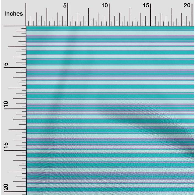 oneOone Silk Tabby Fabric Horizontal Stripe Decor Fabric Printed BTY 42 Inch Wide