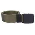 thumbnail image 3 of Maoww Men Boys Canvas Breathable Tactical Waist Belt with Plastic Buckle Solid Waist Strap Belts Rescue Rope Band, 3 of 9