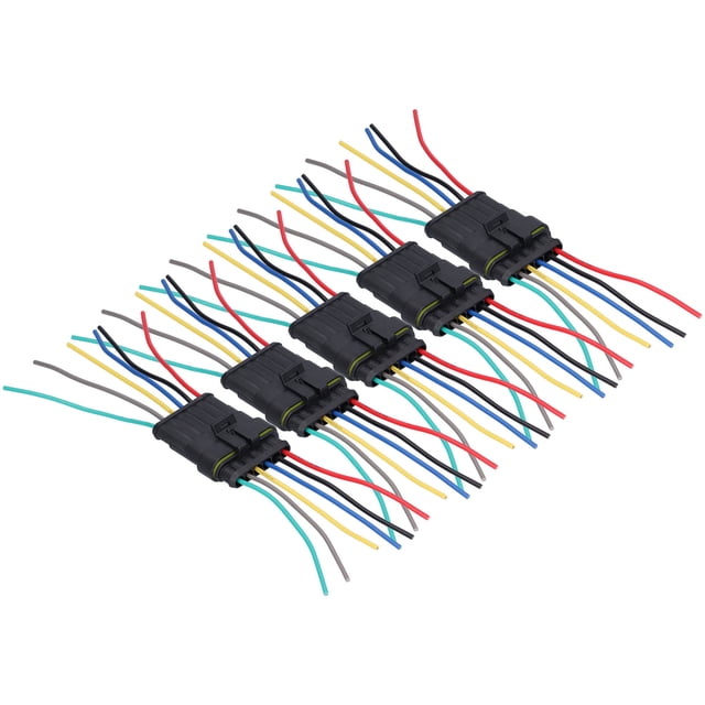Filfeel Connecteur de Fil Automobile, 5 Pcs Connecteur Électrique de Voiture Étanche Anti-Éclaboussures Résistant Antioxydant Connecteur de Fil Automobile, Connexions de Fil