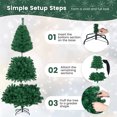 thumbnail image 4 of Patiojoy Arbre de Noël Artificiel en PVC Vert de 7 Pi Support Intérieur Extérieur, 4 of 10