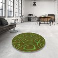 thumbnail image 4 of Ahgly Company Tapis d'Intérieur Lavable à la Machine, Carré, Transitionnel, Brun Sépia, Tapis de Zone, 8 Pieds Carré, 4 of 7