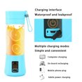 thumbnail image 4 of Portable Mini Blender,Smoothie Blender-Two Blades, Mini Travel Personal Blender with USB Rechargeable Batteries,Household Fruit Mixer,Detachable Cup,USB Juicer Cup(Blue), 4 of 7