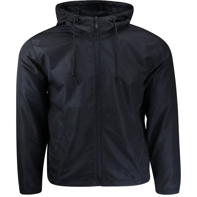 ShirtBANC Men‘s Windbreaker Jacket Hooded Lightweight Water Resistant Raincoat