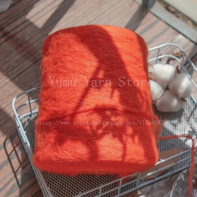 500G/Ball Multicolor Soft Mohair Yarn For Hand Knitting Woollen Acrylic Long Fluffy Crocheting Thread DIY Sweater Fall Winter