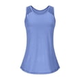 thumbnail image 2 of Posijego Tank Tops for Women Racerback Athletic Tops Loose Yoga Running Gym Sleeveless Shirts, 2 of 8