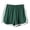 Green, variant on Birdeem Womens Fashion Solid Color Casual Wide Leg Ruffle Loose High Waist Shorts Pants
