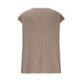 thumbnail image 4 of hotojiny Hauts pour Femmes Mode T-Shirt Texturé à Col Rond avec Poche T-Shirt d'Été à Blocs de Couleur à Manches Courtes Chemise Décontractée 2025 Vêtements, 4 of 5