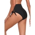 thumbnail image 4 of RELLECIGA Women's High Waisted Reversible Bikini Bottom, 4 of 7