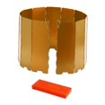 thumbnail image 3 of Almencla Pare-Vent de Poêle de Camping Pliable Compact Protection contre le Vent pour Cuisinière BBQ Randonnée Or, 3 of 8