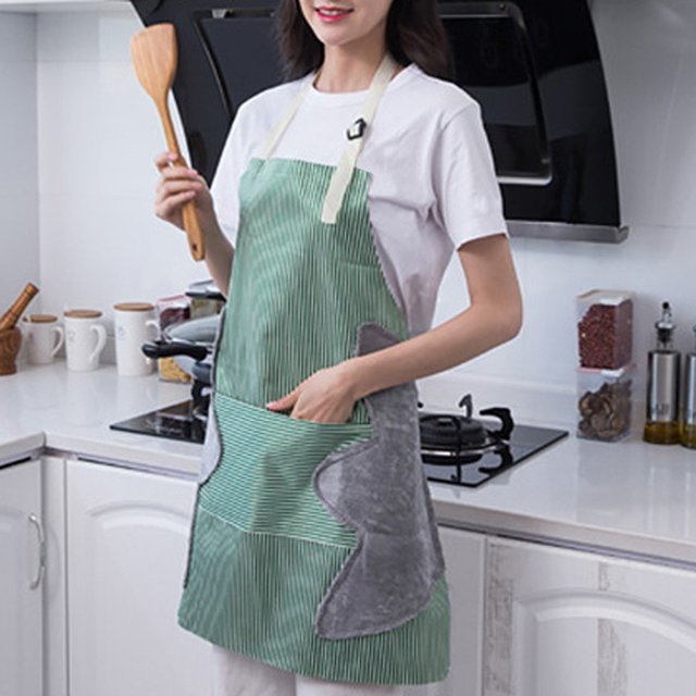 Yhmxh Kitchen Gadgets Kitchen Utensils Home and Kitchen Strip Apron Home Kitchen Cooking Wipe Hands Pocket Bib Apron
