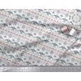 thumbnail image 2 of Soimoi Polyester Crepe Fabric Leaves & Floral Block Print Sewing Fabric Yard 52 Inch Wide, 2 of 3