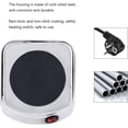 thumbnail image 3 of Jinsinto 500W Griddle Electric Stove Burner Mini Cooktop Heater Stainless Electric Cooker Cafe Kitchen Camp Travel Portable Small Cooking Appliances (EU Plug 220V), 3 of 5