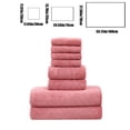 thumbnail image 3 of FHBVT Eight-Piece Velvet Towel Set Soft Absorbent Bath Towels Washcloths with Quick Drying and Double Needle Stitching Perfect for Bathroom Spa Use and Daily Comfort for Home or Hotel, 3 of 6