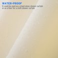 thumbnail image 2 of Hotel Quality Fabric Shower Curtain Liners 40 Inch by 72 Inch, Navy Water Resistant Bathroom Curtains, Rust Resistant Grommets Top Weighted Bottom Machine Washable, 2 of 6