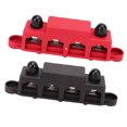 thumbnail image 3 of 250A Power Distribution Block Bus Bar, 4 Terminals, Zinc Alloy and Brass Construction, Convenient for Vehicles and Ships, Suitable for Auto Marine Car Trailer RV Boat, 3 of 7