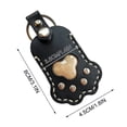 thumbnail image 3 of bbymog Crochets Muraux Rangement pour Chien Porte-Clés Mignon en Cuir Porte-Clés Patte Souvenir de Poils d'Animaux Porte-Clés Unique Collection Commémorative Porte-Clés Cadeaux Commémoratifs pour Sac Sac à Main Patte Clé, 3 of 5