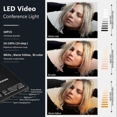 thumbnail image 3 of NEEWER Selfie Light with Front & Back Phone Clip, High Power 60 LED 2000mAh Rechargeable CRI 95+, 3 Light Modes, Portable Clip on Light for Tablet/Lap, 3 of 5