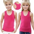 thumbnail image 2 of FAIWAD Toddler Boys Girls Tank Tops Kids Racerback Athletic Dance Tops Sleeveless Round Neck Camisole, 2 of 7