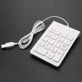 thumbnail image 4 of 3X Mini USB Wired Numeric Keypad Numpad 18 Keys Digital Keyboard for Accounting Teller Laptop Windows Android (White), 4 of 7