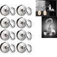 thumbnail image 5 of 6 Pcs Heavy Duty Strong Magnetic Hooks for Storage and Organization Home Kitchen Accessories (D20), 5 of 5
