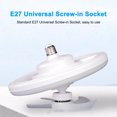 thumbnail image 4 of LED Fan Light 16 Colors Luminescent E27 Screw Head 360° Swing Head Full Air Supply With Remote Controller, 4 of 7