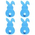 thumbnail image 1 of Daisyyozoid Ensemble de 4 Porte-Couverts Lapin Sac de Couverts Lapin de Pâques avec Queue, 1 of 1