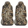 thumbnail image 1 of 2pcs Hunting Camouflage Automotive Car Seat Covers Front Set, Universal Fit High Back Seat Covers For Cars, Auto, Trucks, SUV, And Van, 1 of 10