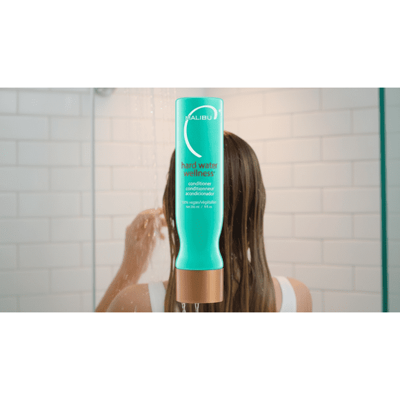 Malibu C Hard Water Wellness Hair Conditioner - Sulfate Free Conditioner That Increases Moisture & Shine - Protects Hair From Waterborne Elements (9 Oz)