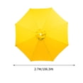 thumbnail image 3 of Dvkptbk 8.8ft Beach Umbrella for Sand, Outdoor Portable Patio Umbrella Replacement Canopy for 6 Ribs, 3 of 5